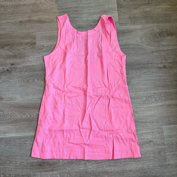 Amazon Dresses & Skirts - Amazon Size M Linen Pink Mini Dress with Pockets